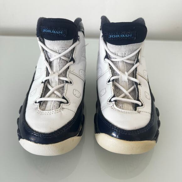 Nike Air Jordan 9 Retro Blue White #23 Youth 9C 401812-145 - Picture 3 of 8
